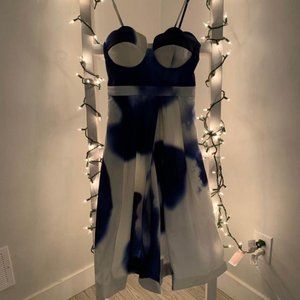 Blue + White Tye Dye Teacup Dress